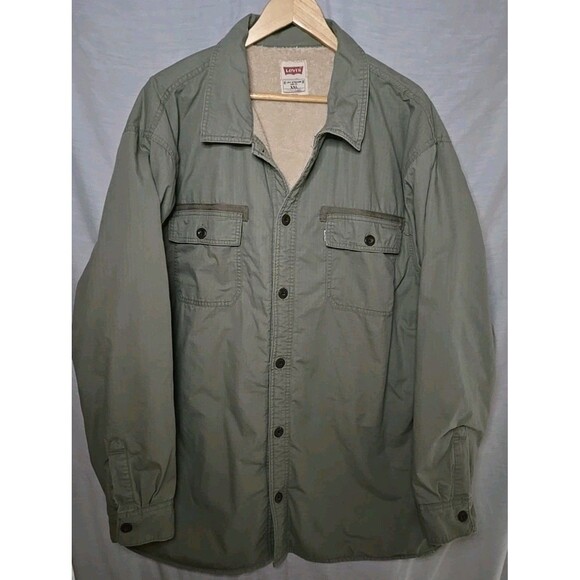 Levi's Jacket Cotton Shell, Sherpa Lined, Regular Fit Sz XXL, See Pics - Picture 1 of 9